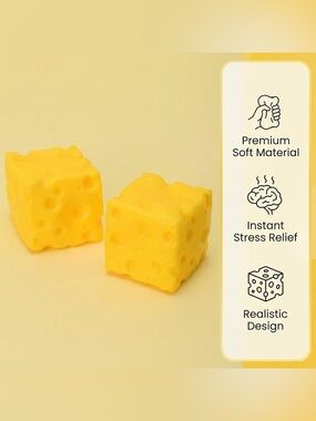 Squeeezzzyyy Cheese Squishy Toy - NEW 🧀